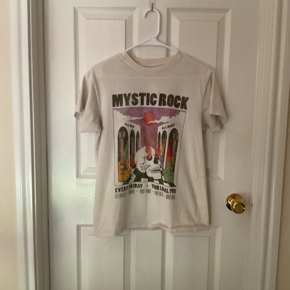 Mystic Rock Graphic Tee - Cream